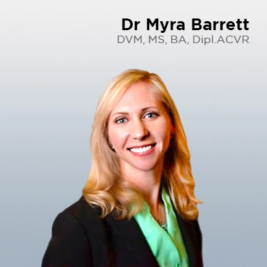 Myra Barrett, DVM, MS, BA, miembro ACVR